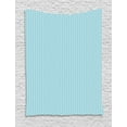 thumbnail image 1 of Vintage Blue Tapestry, Horizontal Wavy Lines with Ogee Style Bold Inner Details Curvy Motif, Wall Hanging for Bedroom Living Room Dorm Decor, 60W X 80L Inches, Baby Blue and White, by Ambesonne, 1 of 2