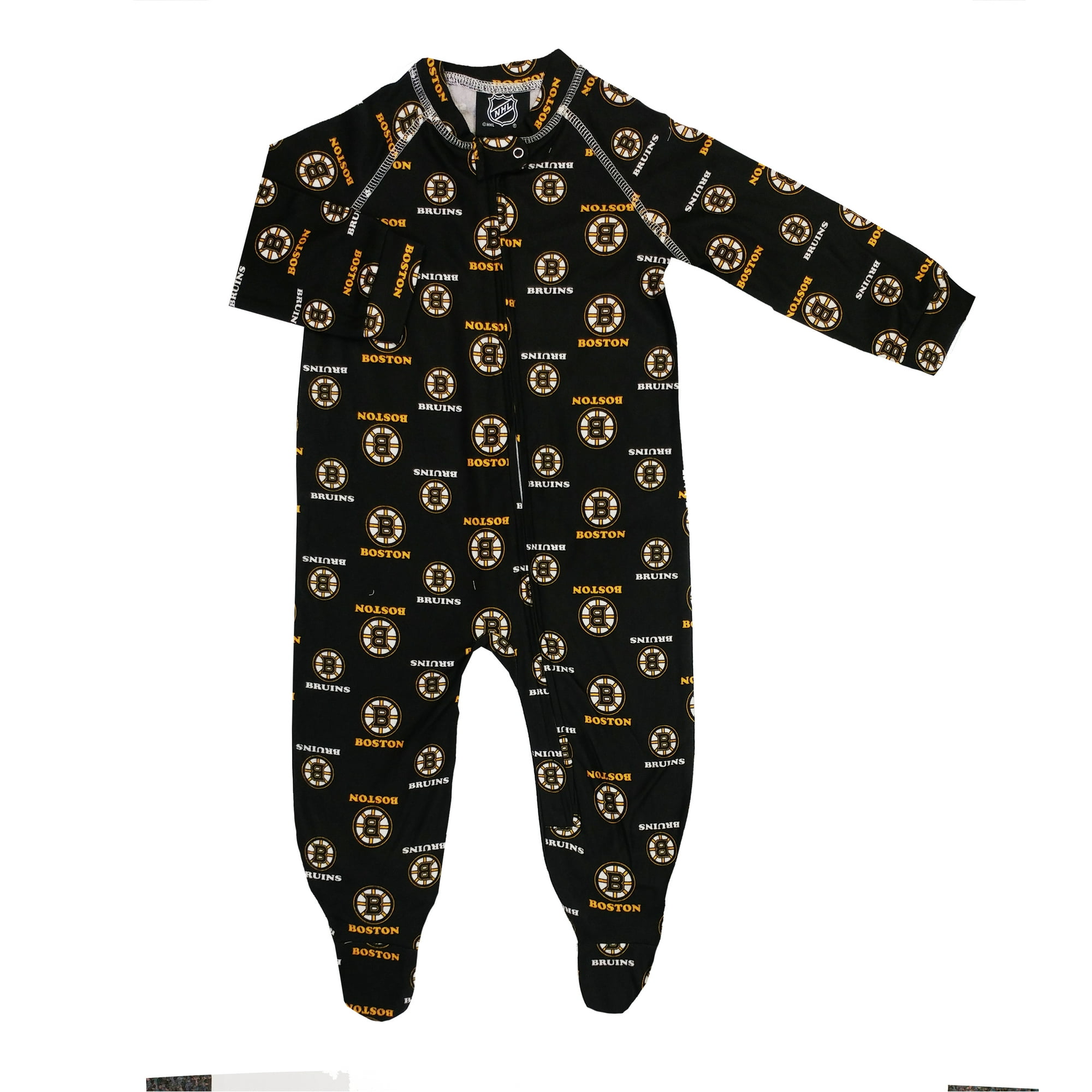 Infant Boston Bruins NHL Raglan Zip Up Coverall Walmart
