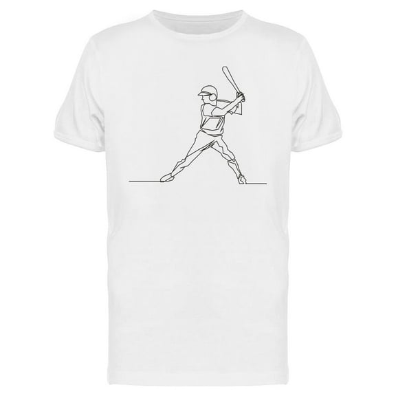 Baseball Player Design T-Shirt Men -Image by Shutterstock, Male Medium