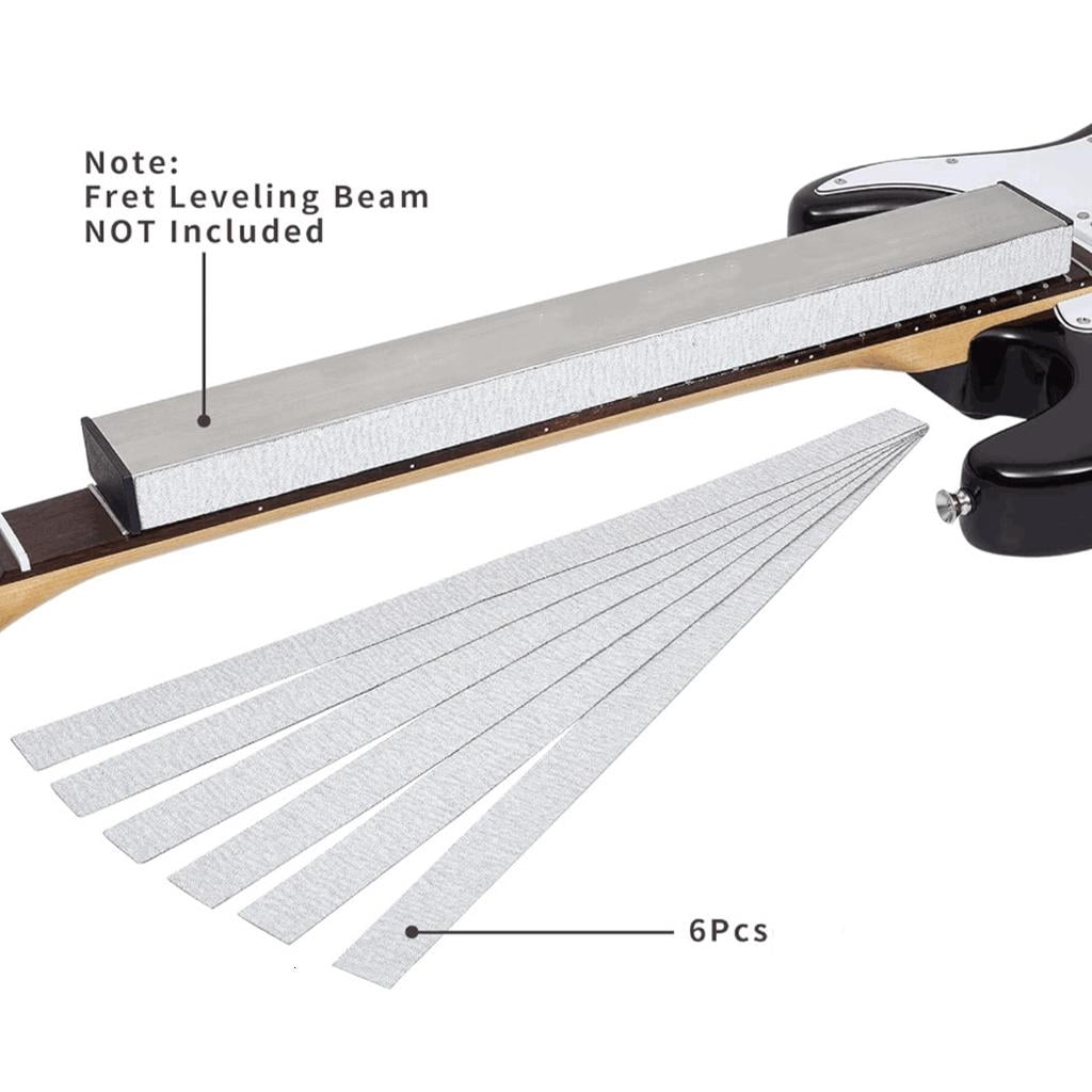 CEORPER Guitar Neck Fret Beam Leveling Bar With Sandpaper Luthier Tool for Guitar & Bass