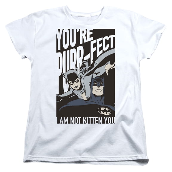 Batman Valentine's Day Catwoman You're Purrfect Women's T Shirt