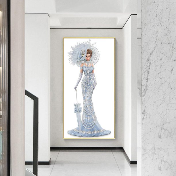Cuadros Decorativos Diamantes de imitación 5D Kit de forma especial Vestido Lady Diamond Painting DIY (YX209) Ndcxsfigh Nuevos Originales