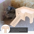 thumbnail image 3 of HIAKDOFT small villa for rat Small Villa Beige Wood 1 Set, 3 of 8