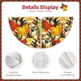 thumbnail image 3 of Bingfone Christmas Tree Skirt Mat Christmas Decoration Interior 36" -Kittens With Maple Leaves, 3 of 6
