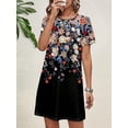 thumbnail image 1 of RWJDXD Robe à Col Rond Imprimée Numérique 3d Série Géométrique à Manches Courtes Ample Transfrontalière Aliexpress en Gros WQ6, 1 of 1