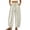 White -BL15, variant on Polka Dot Wide Leg Barrel Pants for Women Baggy Palazzo Pant Drawstring High Waist Cotton Linen Lounge Pants Black S