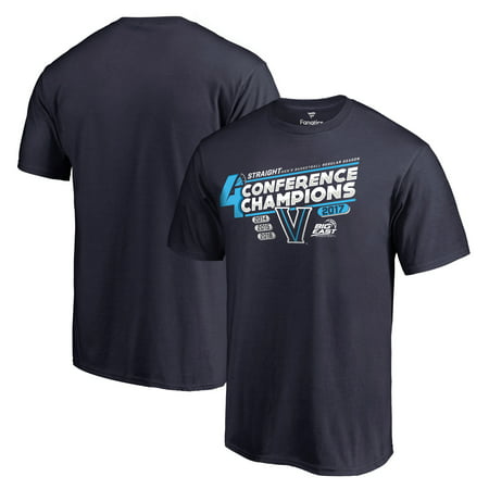 Villanova Wildcats Fanatics Branded 2017 Big East Men's Basketball Regular Season Champions T-Shirt -