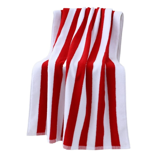 Velvet Beach Towel with Large Absorbent Yarn Dyed Bath Towel for Adults Soft Quick Drying