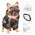 thumbnail image 3 of Fotbe Steampunk Squirrel Pilot Sudadera con Estampado para Perros Pequeños – Suéter con Capucha para Mascotas, Tela Suave de Forro Polar con Bolsillo-XX-Large, 3 of 7