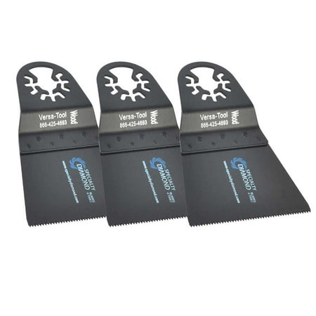 

Versa Tool DB3D 65mm Wood Blade Compatible with Fein Multimaster Dremel Bosch Craftsman Ridgid Oscillating Tools / 3pk