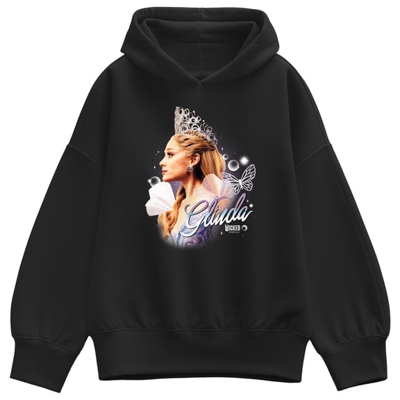 Wicked - Glinda Bootleg - Ladies Oversized Fleece Hoodie Sweatshirt