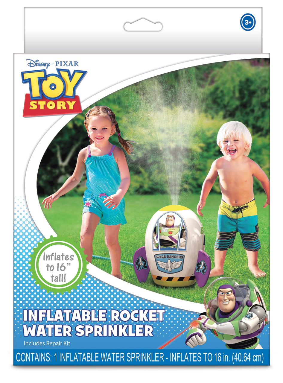 Toy Story 4 Inflatable Rocket Water Sprinkler BRAND NEW 