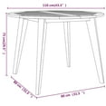 thumbnail image 4 of vidaXL 5 Piece Garden Dining Set Solid Wood Acacia, 4 of 5