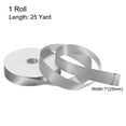 thumbnail image 2 of Uxcell Satin Ribbon Grosgrain Solid Silk Wedding Bouquet Ribbon for Valentine's Day Gift Wrapping Cake Box Bows Grey-1" x 25 Yard, 2 of 7