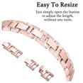 thumbnail image 4 of BANDOVA X-Shape Metal Band with Sparkly Rhinestones, Dressy Bracelet Compatible with Samsung Galaxy Watch 7/6/5/4, Rosegold, 20mm, 4 of 6