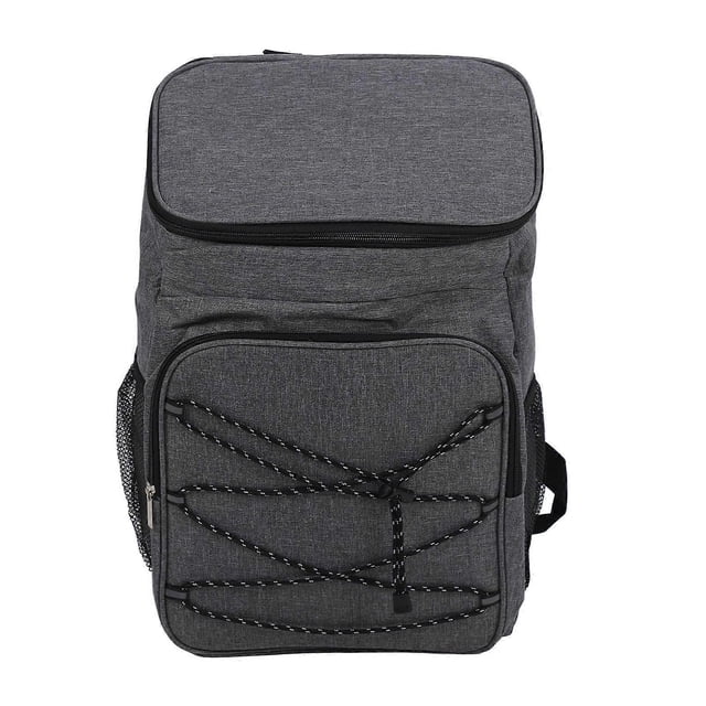 Cooler Backpack Oxford Cloth Insulated Waterproof Leakproof Cooler Lunch Backpack with Adjustable Shoulder Strap for Camping Fishing Picnic Grey