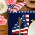 thumbnail image 4 of JoyMoreHome 4th of July Patriotic America Memorial Day Independence Day Placemats Set of 4 Table Mats Decorations, 4 of 6