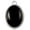 Black, variant on Silver-tone Small Black Acrylic Oval - Silvertone Star of David Delicate Bracelet, 6.25+1.75" Extender
