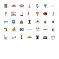 thumbnail image 6 of 35pcs-50pcs Scenic Stickers Traveling Country Stickers Landmark Stickers for Luggage Suitcases Fridge, 6 of 9