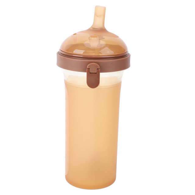 Pajita De 240ml Con Tapa Abatible Para Bebé, Taza Con Pajita Ponderada De Boca Ancha Para Bebés Mayores De 12 Meses
