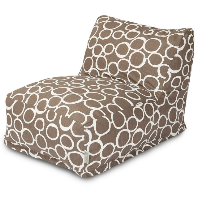 Majestic Home Goods Indoor Mocha Fusion Chair Lounger Bean Bag 36 in L