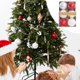 thumbnail image 3 of Fiudx Artículos en oferta con ofertas flash Adornos navideños de plástico, adornos colgantes para árbol de Navidad, accesorios de decoración, cuentas de rocío, 8 cm, 6 unidades, 3 of 5