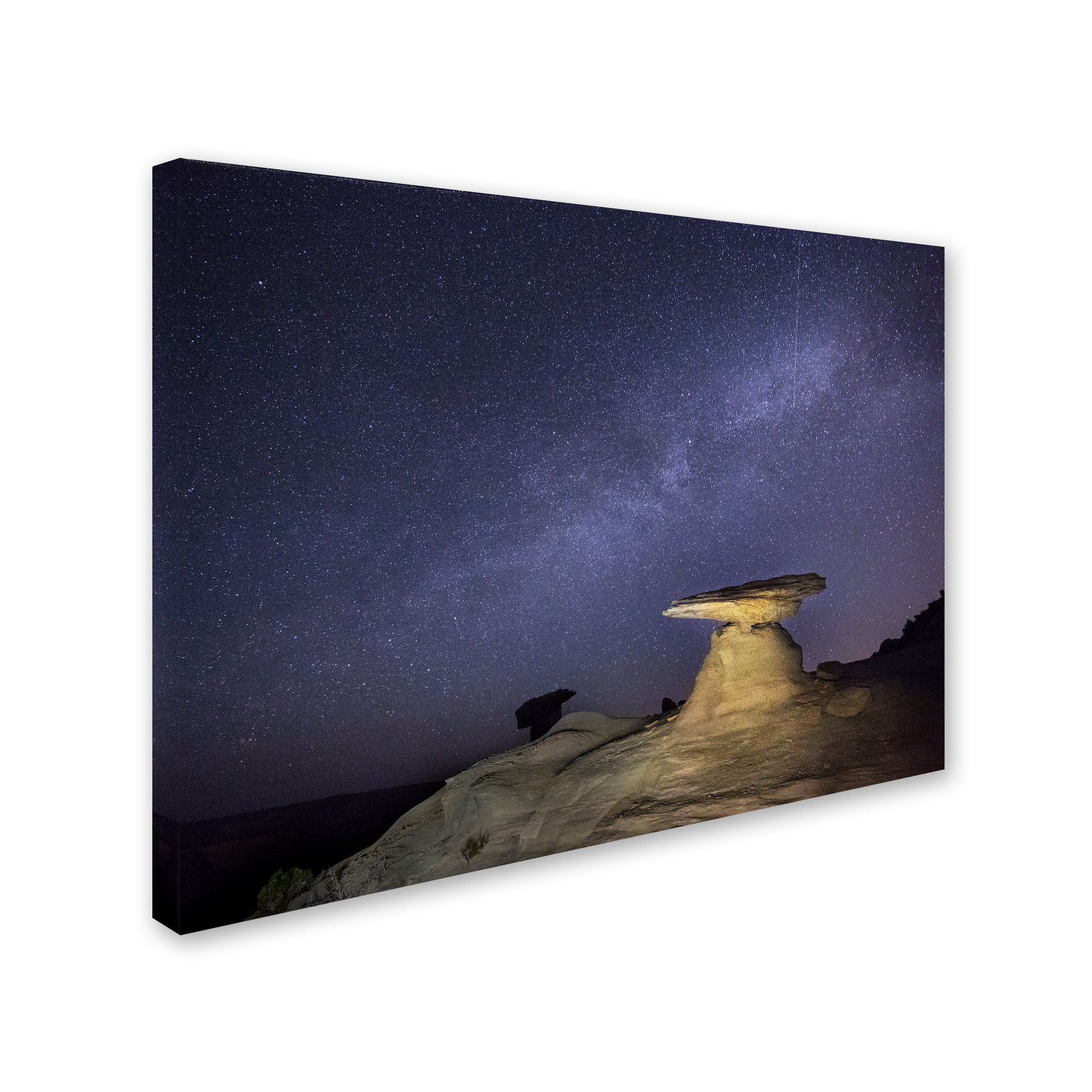 Trademark Fine Art "Starry Night in Arizona III" Canvas Art by Moises Levy