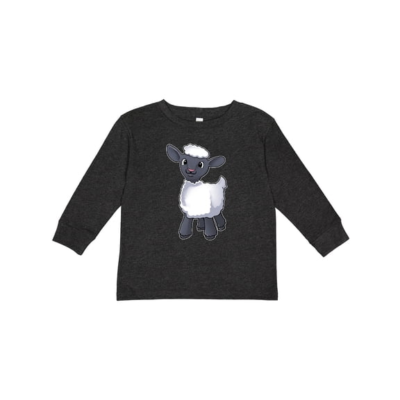 Inktastic Cute little lamb Boys or Girls Long Sleeve Toddler T-Shirt
