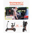 thumbnail image 3 of VEVOR Trottinette Électrique de Mobilité à 4 Roues, Trottinette à Pliage Automatique avec Télécommande, 3 of 9