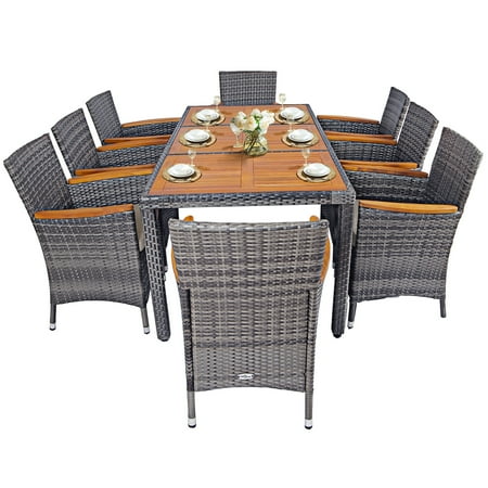 cushions kadelyn acacia 9pcs gymax