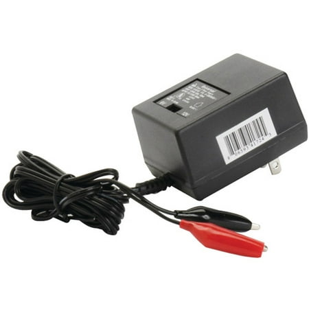 UPG D1724 Sealed Lead Acid Battery Charger (6V/12V Switchable Single-Stage With Alligator Clips)