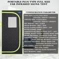 thumbnail image 4 of Cheelom Portable Plus Type Steam Sauna Spa Tent with Chair Home Portable Sauna Relaxation Indoor Black, 4 of 13