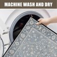 thumbnail image 3 of Washable Vintage Kitchen Mat 31"x20" Non Slip Soft Plush Low Profile Kitchen Rug, Distressed Medallion Oriental Style Sink Mat for Laundry Room Bedroom Office, 3 of 6
