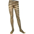 thumbnail image 1 of Womens Swirl Print Tights, Flesh & Black, 1 of 1