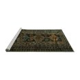 thumbnail image 2 of Ahgly Company Machine Washable Indoor Rectangle Persian Turquoise Blue Traditional Area Rugs, 7' x 9', 2 of 4