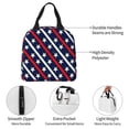 thumbnail image 3 of Bingfone Patriotic Star Print Lunch Bag Insulated Lunch Box, Small Leakproof Cooler Food Lunch Containers Reusable High Capacity Lunch Tote Bags for Work, Travel, Outdoor, 3 of 5