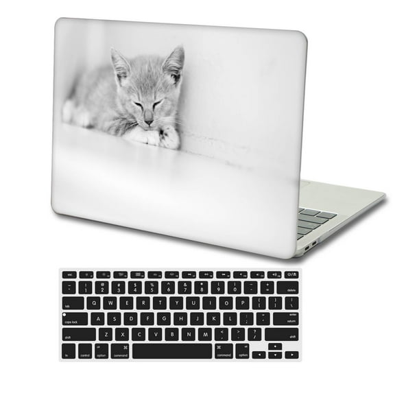 KSK KAISHEK Hard Shell Case Compatible with Old MacBook Air 13"( Not Retina Display, 2017 - 2014 2013 2012 2011 2010) + Black Keyboard Cover Model A1369 & A1466, No USB-C Animal A 0169