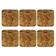 thumbnail image 2 of Balery 6 Pcs Vintage Mapleather Coasters Set, Drink Table Cup Coasters For Living Room Kitchen Coffee Decor, 2 of 9