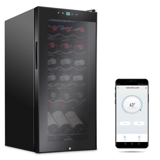 Vine Cooler Refrigerator Ivation, compresor de 18 botellas