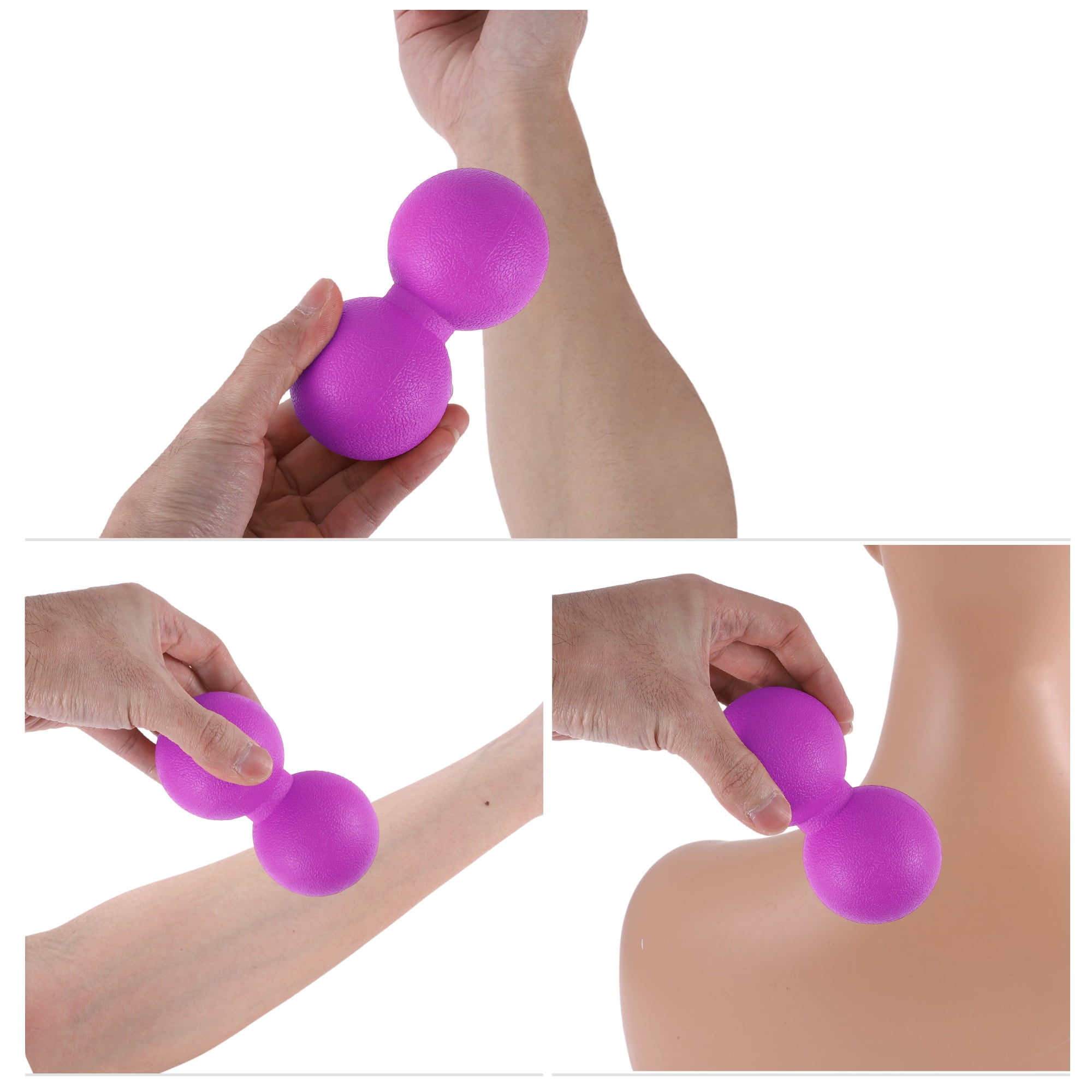 Unique Bargains Massage Ball Massager 4.76x2.56x2.56 1 Pc Rose Red