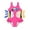 Z40-Hot Pink, variant on Little Girl Swimsuit Children Kids Adjustable Suspend Tie Dye Heart Graphic Printed Bathing Suits Girls' Swimwear For Holiday Beach Pool 4-9 Years