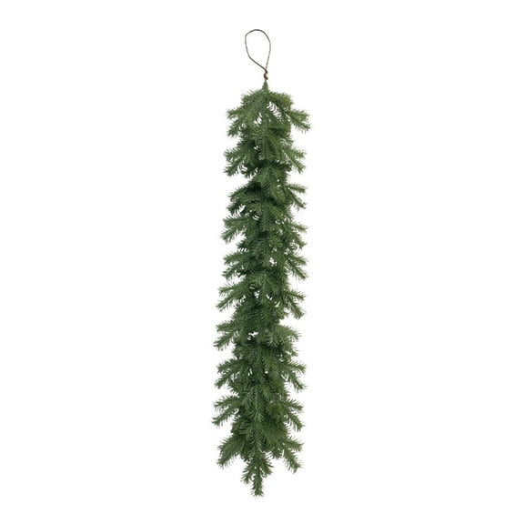 Luoshdecor Christmas Real Touch Norfolk Pine Garland ,Pine Cypress Artificial Greenery Garland,for Decoration Christmas for Mantle,Outdoor Indoor Xmas Wedding Decorations 47 in
