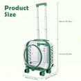 thumbnail image 2 of Plenkra Rolling Pet Carrier with Telescopic Handle & Shoulder Strap – Ventilated Travel Trolley with Quiet Wheels for Small Cats & Dogs, Outdoor Adventures & Camping, 2 of 9