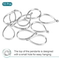 thumbnail image 3 of Uxcell Drop Shape Hollow Resin Pendants Frames for DIY Crafts Silver Tone 10 Pack, 3 of 5