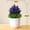 Purple, variant on moolBeko Potted Artificial Reunion Rose Set with Flower Pot 7.5in Artificial Silk Plant Centerpiece for Tabletop Home Office Decor Lifelike Plastic Greenery Arrangement for Indoor