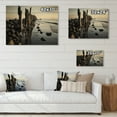 thumbnail image 4 of Designart "Pier Reflections Beach Photo V" Nautical & Beach Print on Natural Pine Wood, 4 of 5