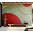 thumbnail image 5 of Tiptophomedecor Abstract Wallpaper Wall Mural - Circles - Retro Style, 5 of 6
