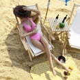 thumbnail image 2 of Table Pliante 6-point Modèle Chaise de Plage Chaise de Plein Air bjg Soldat ob24 Maison de Poupée, 2 of 5