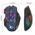 thumbnail image 3 of AMERTEER Clavier et Souris à une Main Clavier de Jeu Mécanique à une Main Clavier de Jeu Mini Portable Rétroéclairé à DEL RVB, 3 of 6