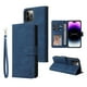 thumbnail image 1 of Funda de teléfono tipo billetera de cuero ZZXX para iPhone 14 13 12 11 Pro Max XS Max XR X SE2022 8/7/6/6S Plus, funda con tapa para teléfono con ranura para tarjeta Tan Jianjun unisex, 1 of 2